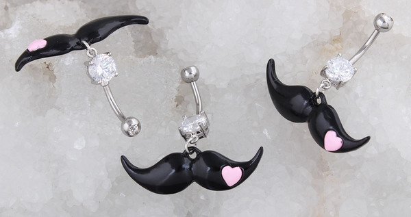 Cercel buric dama - 2 culori