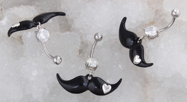 Cercel buric dama - 2 culori