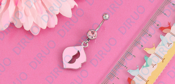 Cercel de dama model nou pentru buric in 2 culori