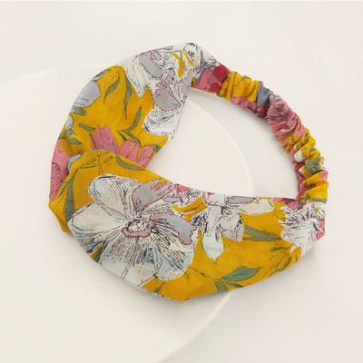 Γυναικείο αξεσουάρ μαλλιών με μοτίβα λουλουδιών