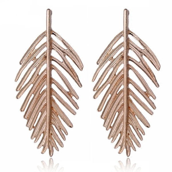 Cercei de dama in forma de frunza