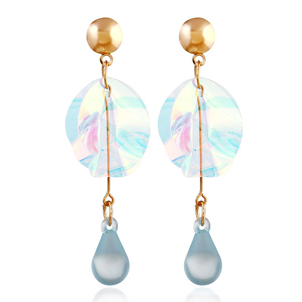 Cercei lungi de dama cu pietre