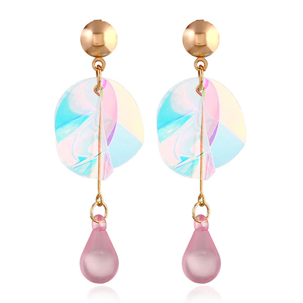 Cercei lungi de dama cu pietre