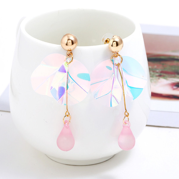 Cercei lungi de dama cu pietre