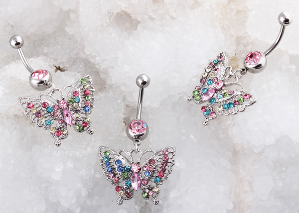 Γυναικεία σκουλαρίκια σε ροζ και χρωματιστές πέτρες