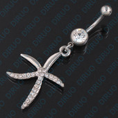 Cercel modern pentru buric pentru femei - Starfish