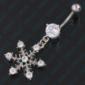 Cercel buric dama - Fulg de nea