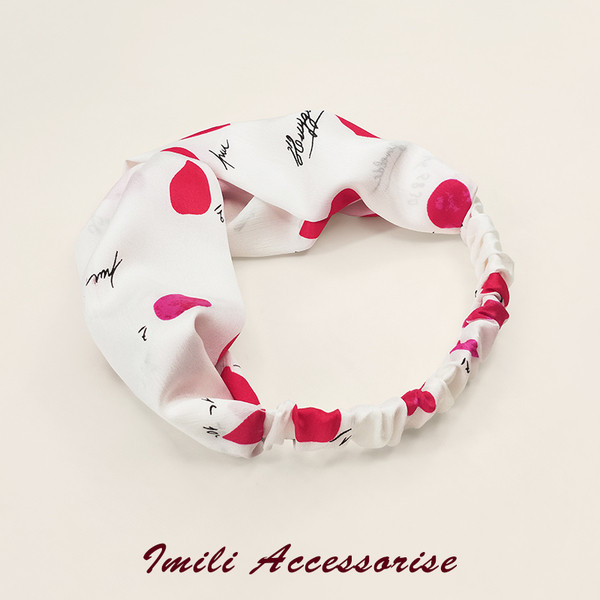 Banda de păr elegantă pentru femei, cu aplicare de culoare