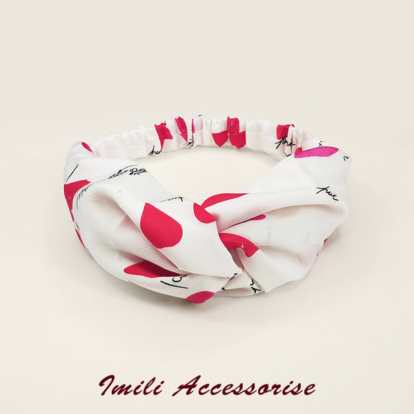 Banda de păr elegantă pentru femei, cu aplicare de culoare