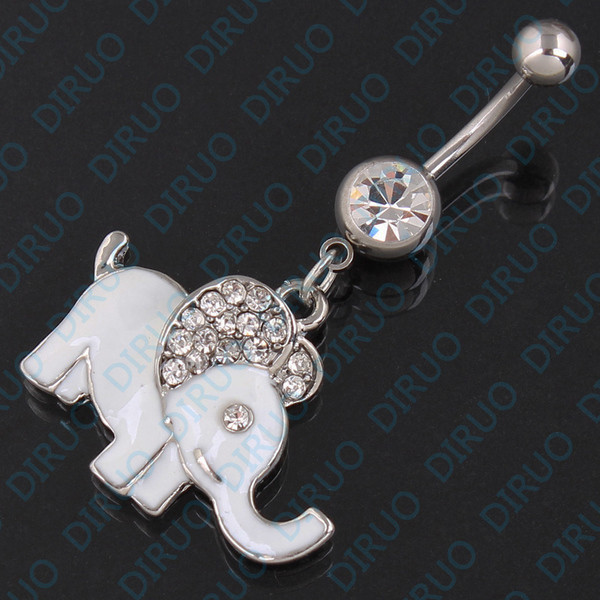 Cercel buric de dama - Elefant