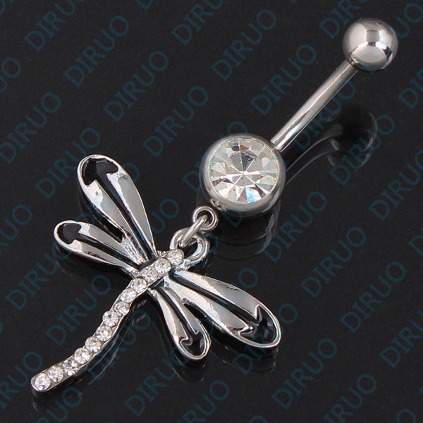 Cercel pentru buric pentru femei - Dragonfly