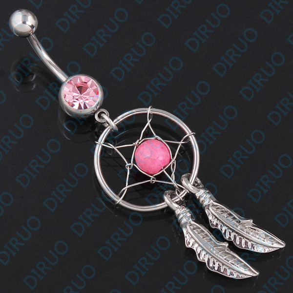 Cercel dama pentru buric diferite culori - Capcana de vis