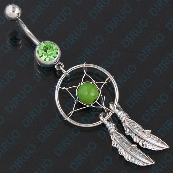 Cercel dama pentru buric diferite culori - Capcana de vis