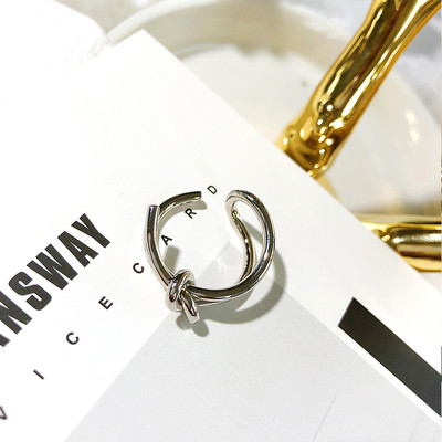 Inel elegant de dama in doua culori