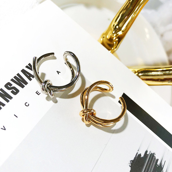 Inel elegant de dama in doua culori