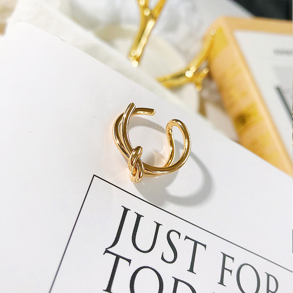 Inel elegant de dama in doua culori