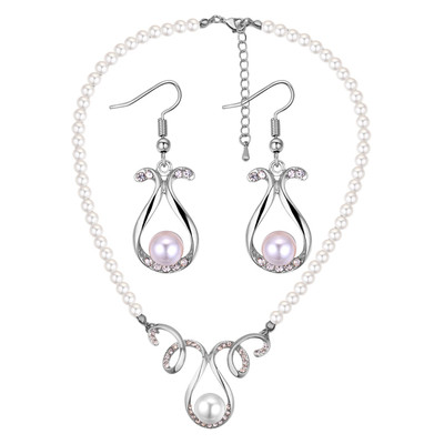 Set de dama colier si cercei cu perle