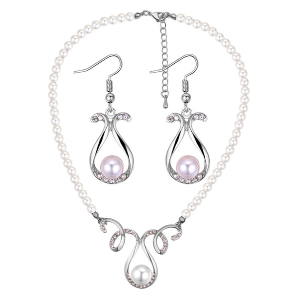 Set de dama colier si cercei cu perle