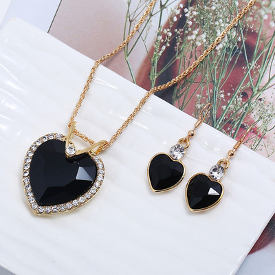 Set de cercei și colier elegant pentru femei