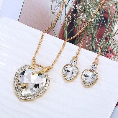 Set de cercei și colier elegant pentru femei