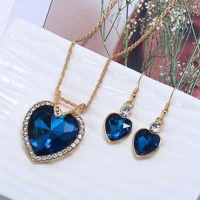 Set de cercei și colier elegant pentru femei