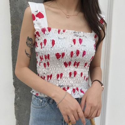 Top de damă elastic în alb și negru