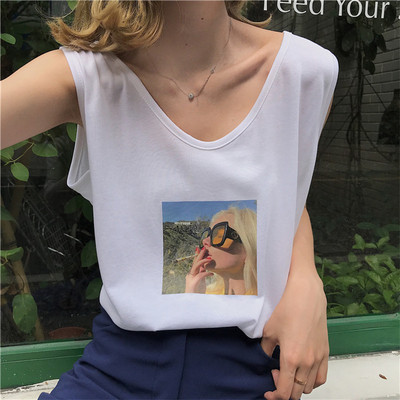 Top de damă cu imprimeu în trei culori