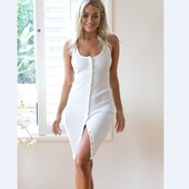 Rochie casual de dama cu nasturi in doi