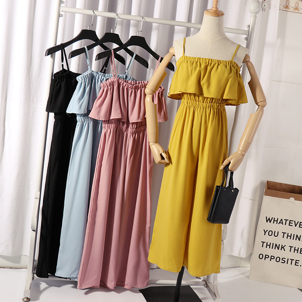 Salopeta dama 9/10 cu bretele subtiri in trei culori