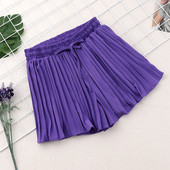 Γυναικεία shorts με ελαστική μέση σε δύο χρώματα