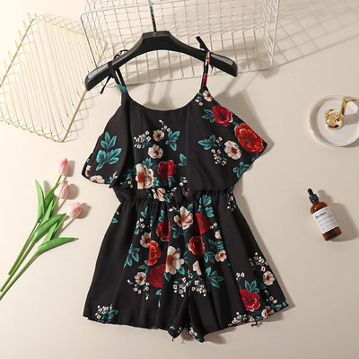 Γυναικεία ολόσωμη φόρμα σε τρία χρώματα με φυτικά μοτίβα