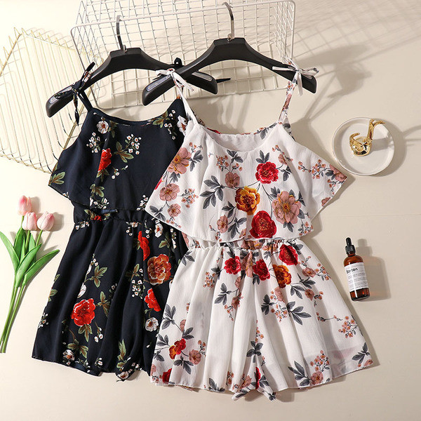 Γυναικεία ολόσωμη φόρμα σε τρία χρώματα με φυτικά μοτίβα