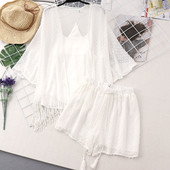 Set dama - maiou, pantaloni scurti si vesta