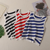 Maieu de damă cu dungi în trei culori