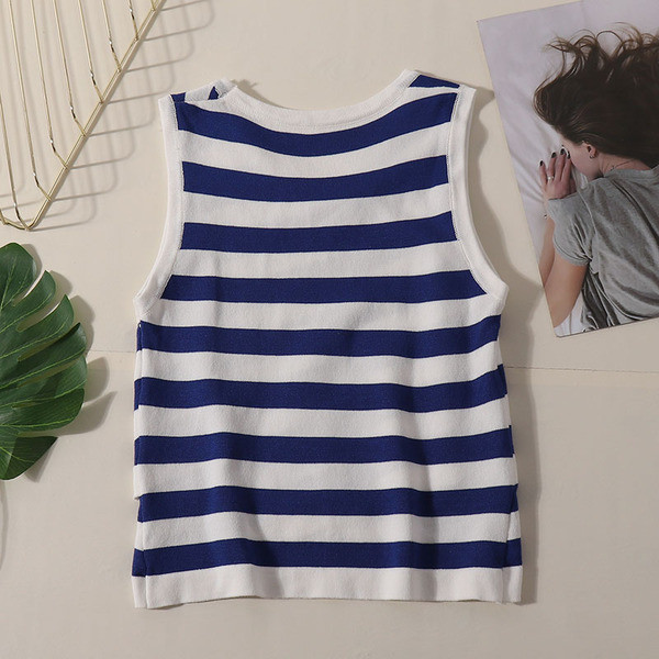 Maieu de damă cu dungi în trei culori