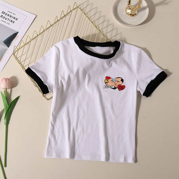 Γυναικεία καθημερινή μπλούζα με εκτύπωση σε διάφορα χρώματα