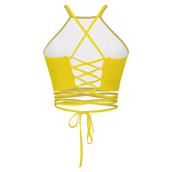 Top scurt de dama cu aplicatie si cravate in trei modele