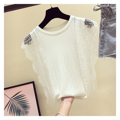 Top de dama elegant cu dantela in trei culori