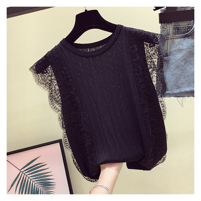 Top de dama elegant cu dantela in trei culori