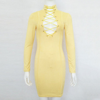 Rochie de dama extravaganta cu cravate in doua culori