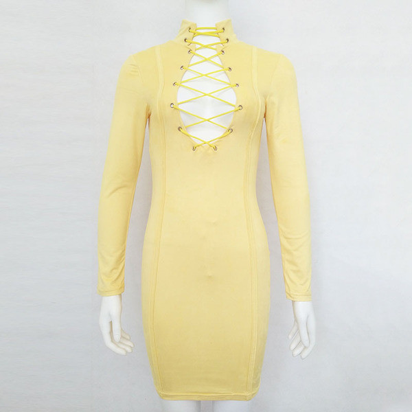 Rochie de dama extravaganta cu cravate in doua culori