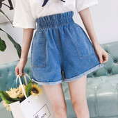 Pantaloni scurti de dama cu buzunare adanci si elastic