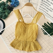 Maieu modern de dama cu bretele late in mai multe culori