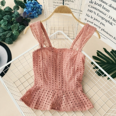 Maieu modern de dama cu bretele late in mai multe culori