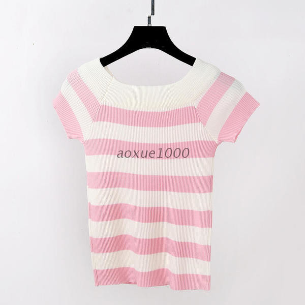 Tricou dama cu maneca scurta - dungi