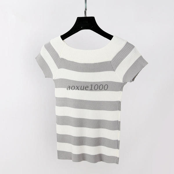 Tricou dama cu maneca scurta - dungi