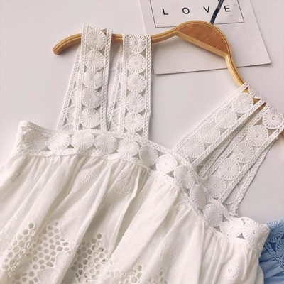 Top dama cu dantela in doua culori - model larg