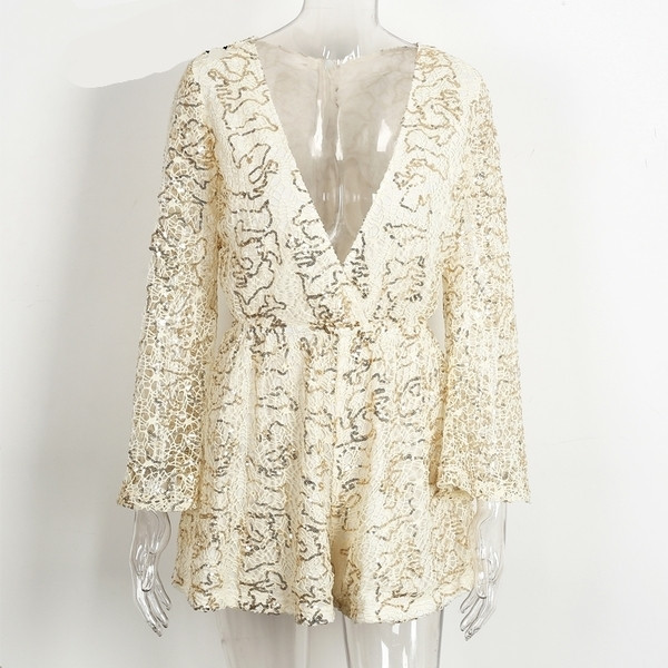 Κομψές γυναικείες φόρμες με ντεκολτέ σε σχήμα V σε δύο χρώματα