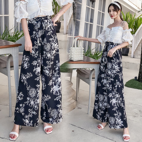 Pantaloni moderni de dama cu talie inalta