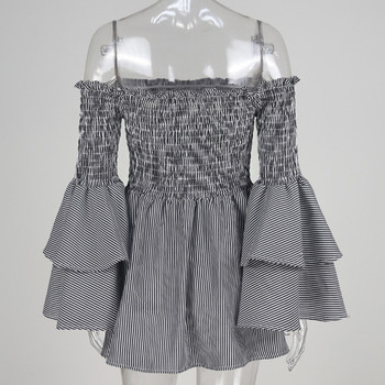 Γυναικείο  φόρεμα με λωτό μανίκη